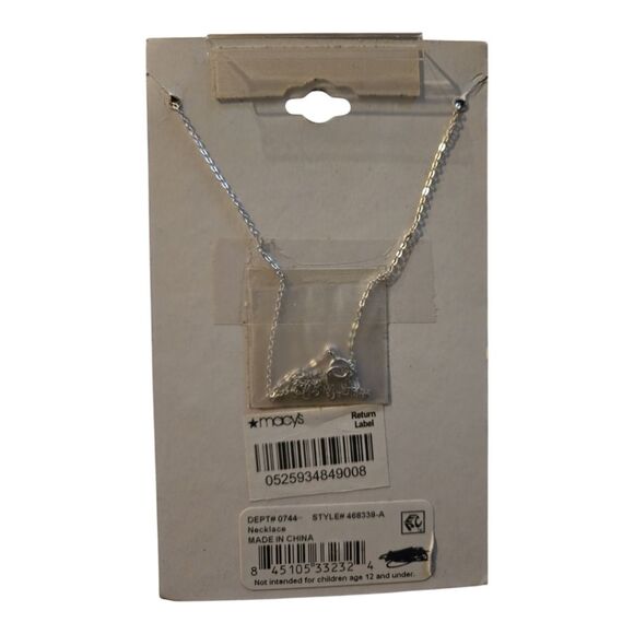 UNWRITTEN STERLING SILVER LETTER a 18-inch NECKLACE - Picture 3 of 4